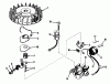 Rasenmäher 23144 - Toro Whirlwind Hevi-Duty Walk-Behind Mower (SN: 4000001 - 4999999) (1974) Listas de piezas de repuesto y dibujos MAGNETO NO. 610689A