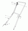 Rasenmäher 23022 - Toro Walk-Behind Mower (SN: 7000001 - 7999999) (1977) Listas de piezas de repuesto y dibujos HANDLE ASSEMBLY