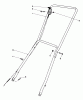 Rasenmäher 23022 - Toro Walk-Behind Mower (SN: 8000001 - 8999999) (1978) Listas de piezas de repuesto y dibujos HANDLE ASSEMBLY