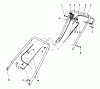 Rasenmäher 23158 - Toro Walk-Behind Mower (SN: 0000001 - 0999999) (1980) Listas de piezas de repuesto y dibujos HANDLE ASSEMBLY