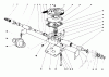Rasenmäher 23158 - Toro Walk-Behind Mower (SN: 8000001 - 8999999) (1978) Listas de piezas de repuesto y dibujos GEAR CASE ASSEMBLY
