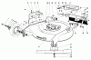 Rasenmäher 23158 - Toro Walk-Behind Mower (SN: 8000001 - 8999999) (1978) Listas de piezas de repuesto y dibujos HOUSING ASSEMBLY