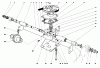 Rasenmäher 23158 - Toro Walk-Behind Mower (SN: 9000001 - 9999999) (1979) Listas de piezas de repuesto y dibujos GEAR CASE ASSEMBLY