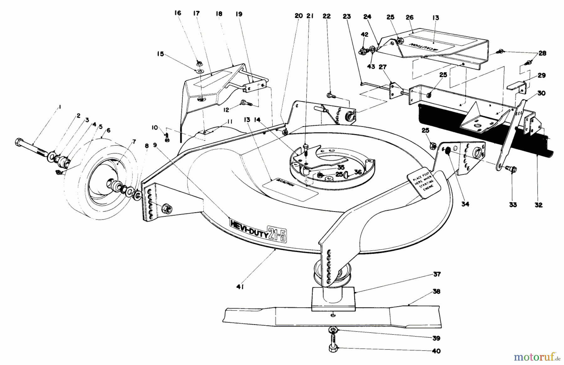  Rasenmäher 23158 - Toro Walk-Behind Mower (SN: 9000001 - 9999999) (1979) HOUSING ASSEMBLY