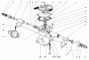 Rasenmäher 23177 - Toro Walk-Behind Mower (SN: 7000001 - 7999999) (1977) Listas de piezas de repuesto y dibujos GEAR CASE ASSEMBLY