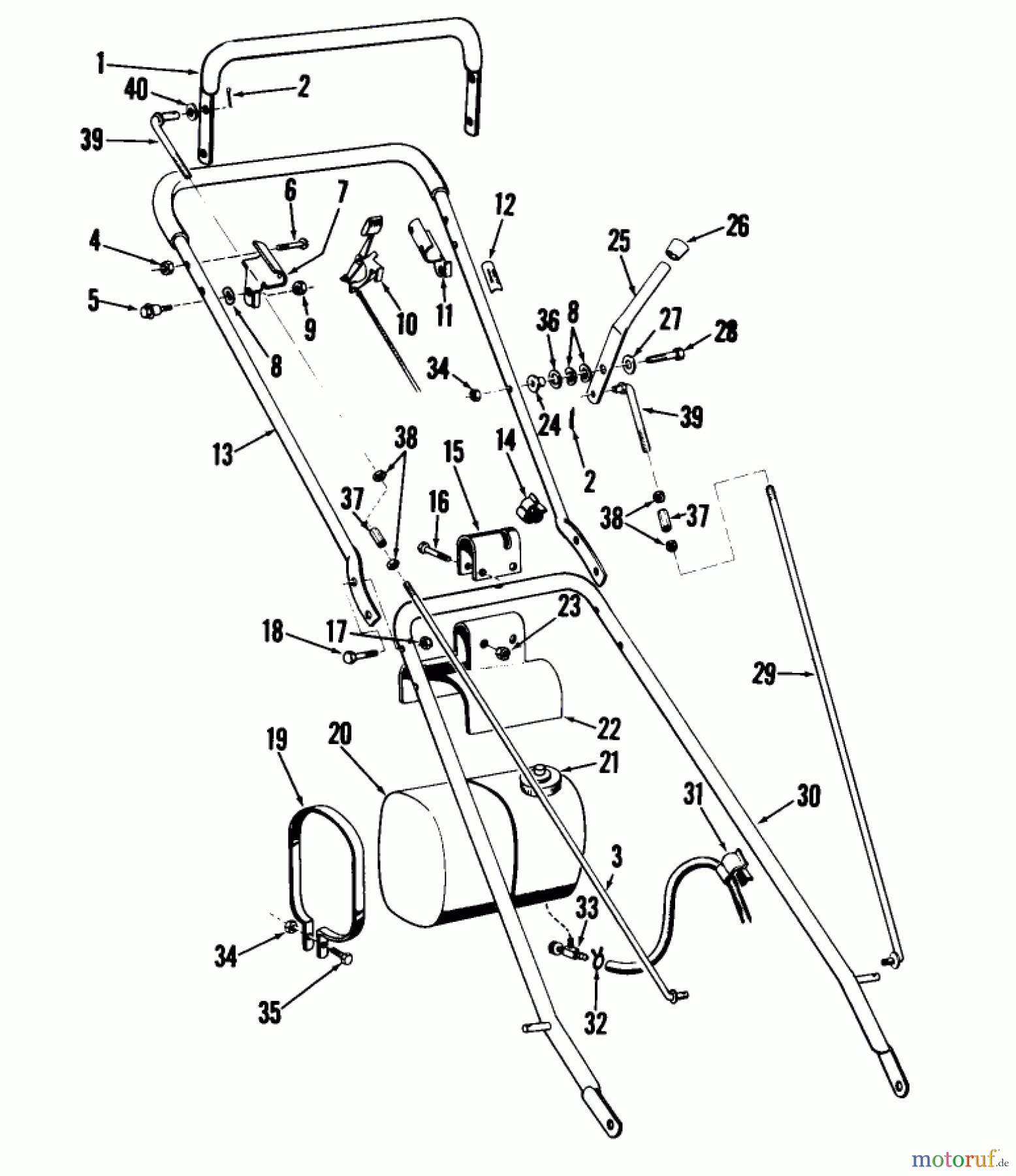  Rasenmäher 23201 - Toro Whirlwind Walk-Behind Mower (SN: 8000001 - 8999999) (1968) 25