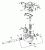 Rasenmäher 23201 - Toro Whirlwind Walk-Behind Mower (SN: 4000001 - 4999999) (1974) Listas de piezas de repuesto y dibujos GEAR CASE ASSEMBLY