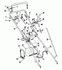 Rasenmäher 23201 - Toro Whirlwind Walk-Behind Mower (SN: 4000001 - 4999999) (1974) Listas de piezas de repuesto y dibujos HANDLE ASSEMBLY