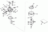 Rasenmäher 23267 - Toro Walk-Behind Mower (SN: 1000001 - 1999999) (1981) Listas de piezas de repuesto y dibujos CARBURETOR MODEL NO. 631165