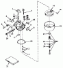 Rasenmäher 23267 - Toro Walk-Behind Mower (SN: 3000001 - 3999999) (1983) Listas de piezas de repuesto y dibujos CARBURETOR MODEL NO. 632253