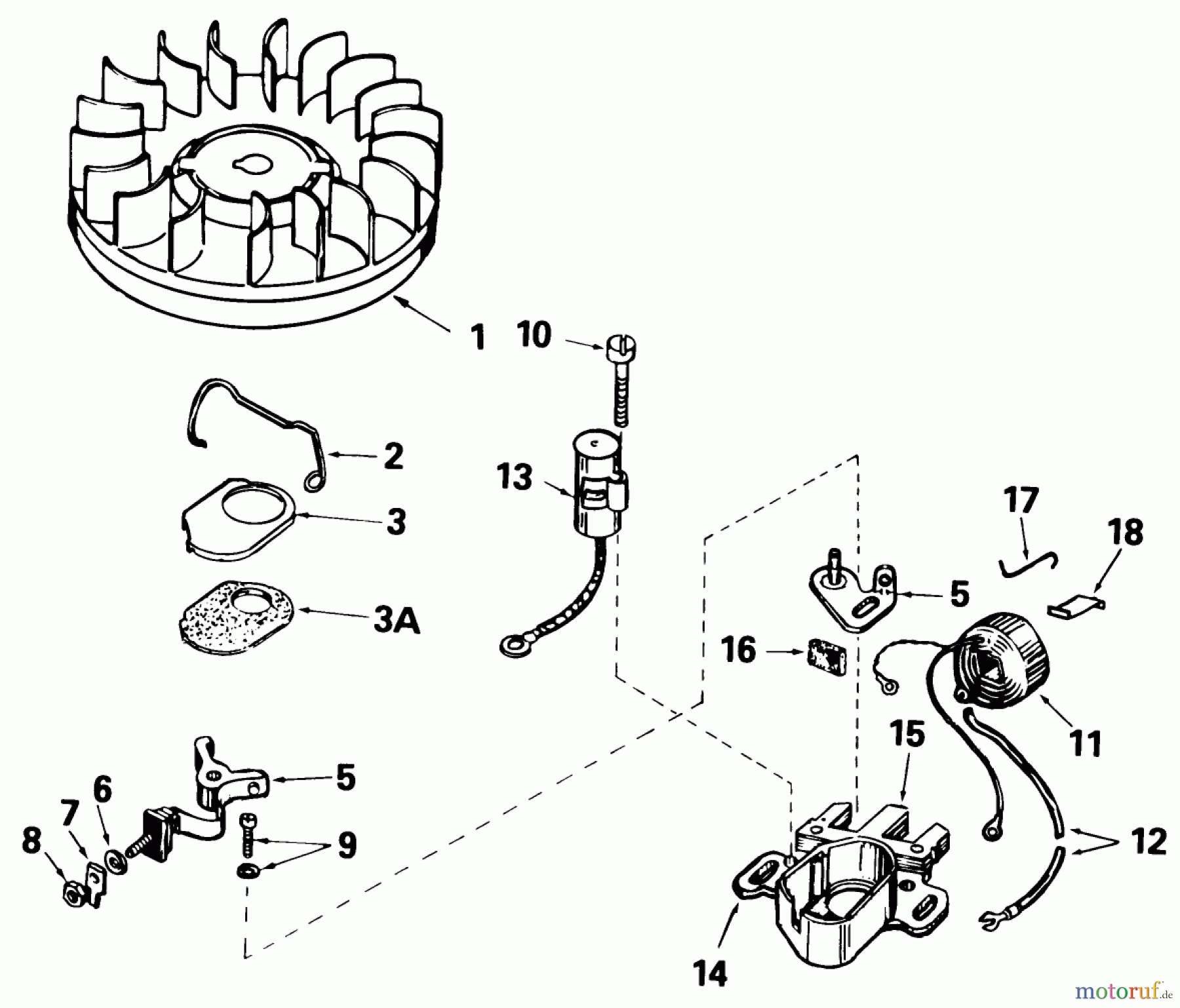  Rasenmäher 23267 - Toro Walk-Behind Mower (SN: 4000001 - 4999999) (1984) MAGNETO MODEL NO. 611038