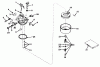 Rasenmäher 23267 - Toro Walk-Behind Mower (SN: 8000001 - 8999999) (1978) Listas de piezas de repuesto y dibujos CARBURETOR MODEL NO. 631165