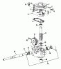 Rasenmäher 23267 - Toro Walk-Behind Mower (SN: 8000001 - 8999999) (1978) Listas de piezas de repuesto y dibujos GEAR CASE ASSEMBLY