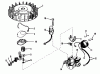 Rasenmäher 23267 - Toro Walk-Behind Mower (SN: 8000001 - 8999999) (1978) Listas de piezas de repuesto y dibujos MAGNETO MODEL NO. 610689A