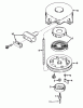 Rasenmäher 23267 - Toro Walk-Behind Mower (SN: 9000001 - 9999999) (1979) Listas de piezas de repuesto y dibujos REWIND STARTER N0. 590420