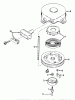 Rasenmäher 23370 - Toro 21" Whirlwind Hevi-Duty Walk-Behind Mower (SN: 8000001 - 8999999) (1978) Listas de piezas de repuesto y dibujos REWIND STARTER NO. 590420