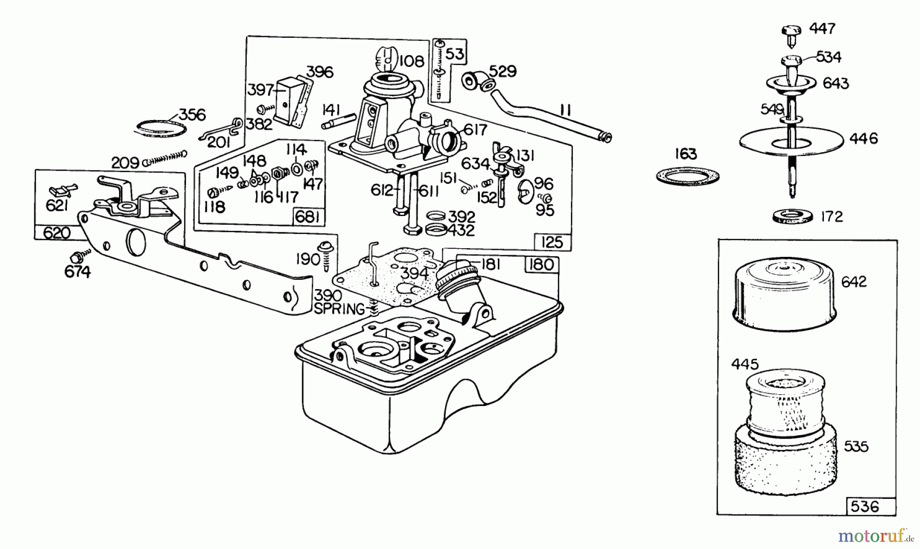  Rasenmäher 23400 - Toro Walk-Behind Mower (SN: 2000001 - 2999999) (1982) ENGINE BRIGGS & STRATTON MODEL 110908-0492-01 #1