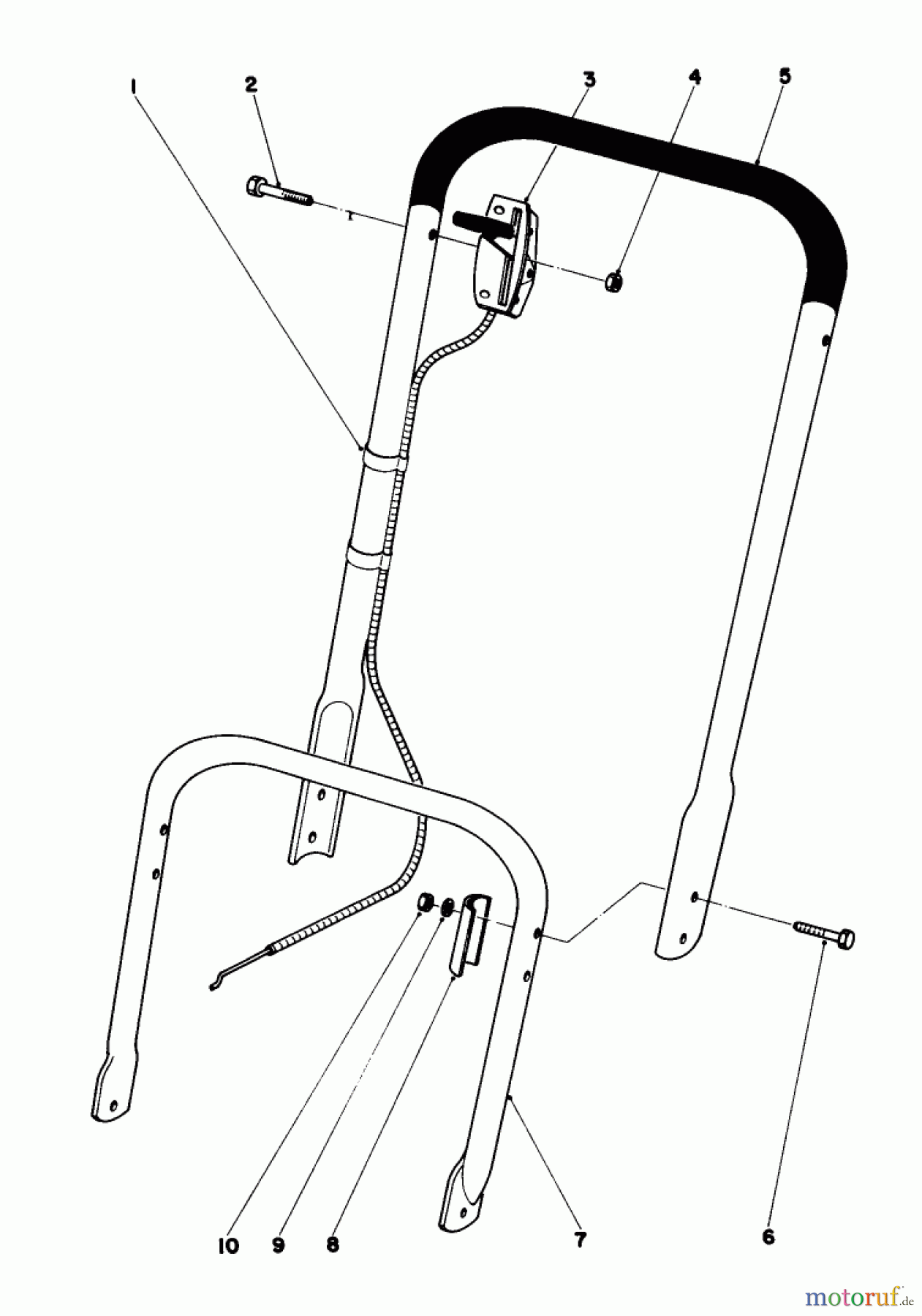  Rasenmäher 23400 - Toro Walk-Behind Mower (SN: 2000001 - 2999999) (1982) HANDLE ASSEMBLY