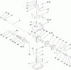 Rasenmäher 455E - Toro 21" Heavy-Duty Walk-Behind Rotary Mower (SN: 310000001 - 310999999) (2010) Listas de piezas de repuesto y dibujos GEAR CASE ASSEMBLY NO. 110-2100