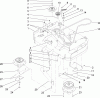 Rasenmäher für Großflächen 30031 - Toro Commercial 91cm Walk-Behind Mower, 15HP, T-Bar, Gear Drive, TURBO FORCE Cutting Unit (SN: 270000001 - 270999999) (2007) Listas de piezas de repuesto y dibujos DECK DRIVE AND BAFFLE ASSEMBLY