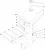 Rasenmäher für Großflächen 30031 - Toro Commercial 91cm Walk-Behind Mower, 15HP, T-Bar, Gear Drive, TURBO FORCE Cutting Unit (SN: 270000001 - 270999999) (2007) Listas de piezas de repuesto y dibujos FUEL SYSTEM ASSEMBLY