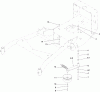 Rasenmäher für Großflächen 30070 - Toro Commercial 91cm Walk-Behind Mower, 16HP, T-Bar, Gear Drive, TURBO FORCE Cutting Unit (SN: 312000001 - 312999999) (2012) Listas de piezas de repuesto y dibujos POWER-TAKE-OFF IDLER ASSEMBLY