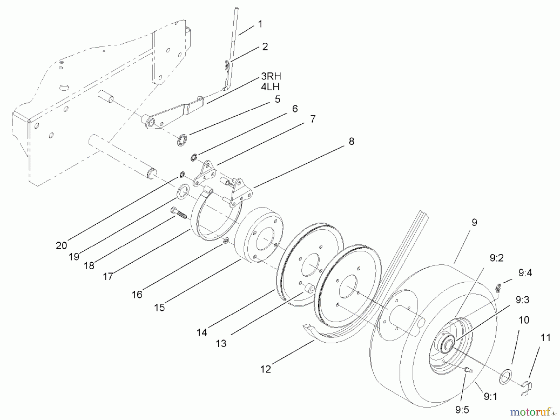  Rasenmäher für Großflächen 30092 - Toro Commercial Walk-Behind Mower, Floating Deck, T-Bar, Gear Drive, 32