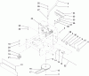 Rasenmäher für Großflächen 30092 - Toro Commercial Walk-Behind Mower, Floating Deck, T-Bar, Gear Drive, 32" Cutting Unit (SN: 310000001 - 310999999) (2010) Listas de piezas de repuesto y dibujos TRANSMISSION AND IDLER PULLEY ASSEMBLY
