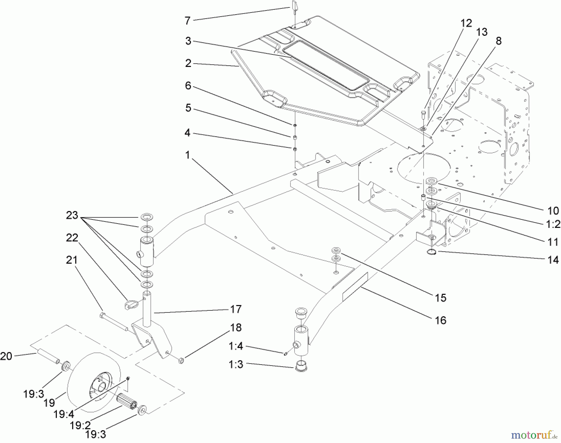  Rasenmäher für Großflächen 30098 - Toro Commercial 48