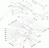 Rasenmäher für Großflächen 30150 - Toro Mid-Size ProLine Mower, T-Bar, Gear Drive, 13 HP, 32" Side Discharge Deck (SN: 250000001 - 250999999) (2005) Listas de piezas de repuesto y dibujos UPPER HANDLE ASSEMBLY
