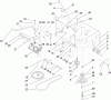 Rasenmäher für Großflächen 30161 - Toro Mid-Size ProLine Mower, T-Bar, Gear Drive, 13 HP, 36" Side Discharge Deck (SN: 250000001 - 250999999) (2005) Listas de piezas de repuesto y dibujos TRANSMISSION AND DRIVE ASSEMBLY
