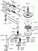 Rasenmäher für Großflächen 30161 - Toro Mid-Size ProLine Mower, T-Bar, Gear Drive, 13 HP, 36" Side Discharge Deck (SN: 250000001 - 250999999) (2005) Listas de piezas de repuesto y dibujos VALVE AND CAMSHAFT ASSEMBLY KAWASAKI FH381V-AS25