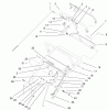 Rasenmäher für Großflächen 30164 - Toro Mid-Size ProLine Mower, Gear Drive, 10.5 hp, 32" Side Discharge Deck (SN: 200000001 - 200999999) (2000) Listas de piezas de repuesto y dibujos UPPER HANDLE ASSEMBLY