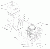 Rasenmäher für Großflächen 30164 - Toro Mid-Size ProLine Mower, Gear Drive, 10.5 hp, 32" Side Discharge Deck (SN: 220000001 - 220999999) (2002) Listas de piezas de repuesto y dibujos ENGINE AND FUEL SYSTEM ASSEMBLY