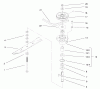 Rasenmäher für Großflächen 30164 - Toro Mid-Size ProLine Mower, Gear Drive, 10.5 hp, 32" Side Discharge Deck (SN: 220000001 - 220999999) (2002) Listas de piezas de repuesto y dibujos SPINDLE ASSEMBLY