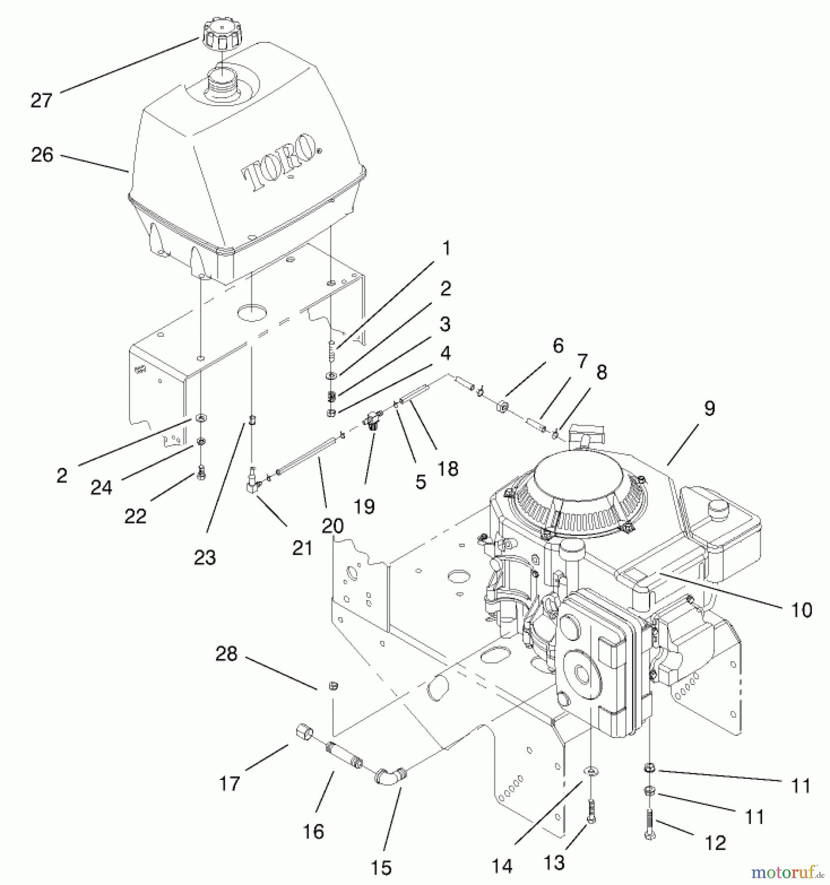  Rasenmäher für Großflächen 30171 - Toro Mid-Size ProLine Mower, Gear Drive, 12.5 hp, 32