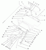 Rasenmäher für Großflächen 30171 - Toro Mid-Size ProLine Mower, Gear Drive, 12.5 hp, 32" Side Discharge Deck (SN: 220000001 - 220999999) (2002) Listas de piezas de repuesto y dibujos UPPER HANDLE ASSEMBLY