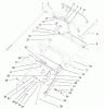 Rasenmäher für Großflächen 30171 - Toro Mid-Size ProLine Mower, Gear Drive, 12.5 hp, 32" Side Discharge Deck (SN: 230000001 - 230005000) (2003) Listas de piezas de repuesto y dibujos UPPER HANDLE ASSEMBLY