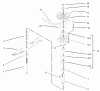 Rasenmäher für Großflächen 30171 - Toro Mid-Size ProLine Mower, Gear Drive, 12.5 hp, 32" Side Discharge Deck (SN: 230005001 - 230999999) (2003) Listas de piezas de repuesto y dibujos SPINDLE ASSEMBLY