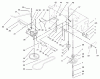 Rasenmäher für Großflächen 30171 - Toro Mid-Size ProLine Mower, Gear Drive, 12.5 hp, 32" Side Discharge Deck (SN: 230005001 - 230999999) (2003) Listas de piezas de repuesto y dibujos TRANSMISSION AND DRIVE PULLEY ASSEMBLY