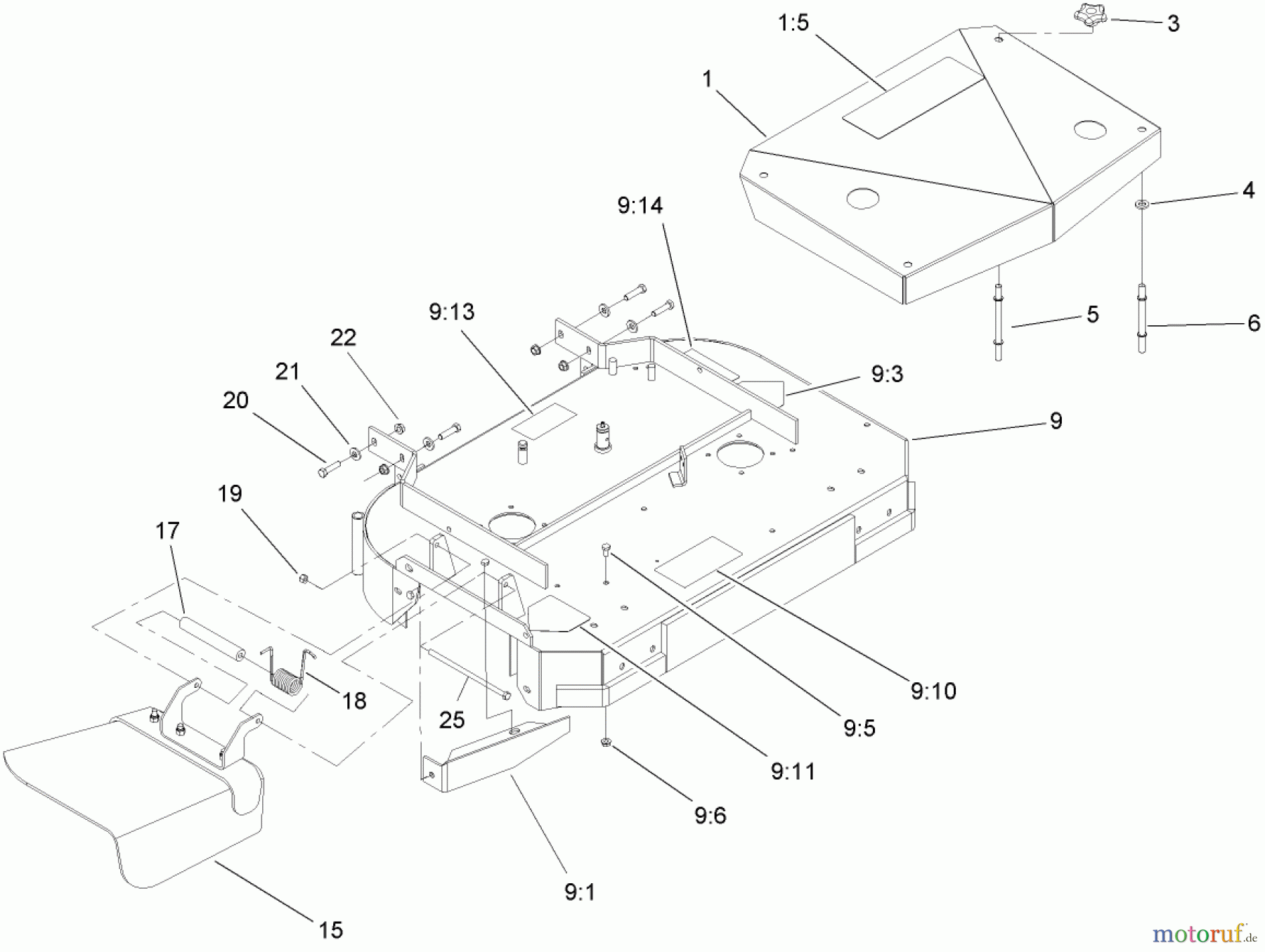  Rasenmäher für Großflächen 30178 - Toro Mid-Size ProLine Mower, Gear Drive, 15 HP, 36