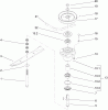 Rasenmäher für Großflächen 30178 - Toro Mid-Size ProLine Mower, Gear Drive, 15 HP, 36" Side Discharge Deck (SN: 250000001 - 250999999) (2005) Listas de piezas de repuesto y dibujos SPINDLE ASSEMBLY