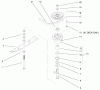 Rasenmäher für Großflächen 30184 - Toro Mid-Size ProLine Mower, Gear Drive, 13 hp, 91cm Side Discharge Deck (SN: 200000001 - 200999999) (2000) Listas de piezas de repuesto y dibujos SPINDLE ASSEMBLY