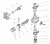 Rasenmäher für Großflächen 30193 - Toro Mid-Size ProLine Mower, Gear Drive, 12.5 hp, 36" Side Discharge Deck (SN: 220000001 - 220999999) (2002) Listas de piezas de repuesto y dibujos PISTON/CRANKSHAFT CRANKCASE (KAWASAKI FB460V-MS14)