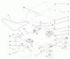 Rasenmäher für Großflächen 30193 - Toro Mid-Size ProLine Mower, Gear Drive, 12.5 hp, 36" Side Discharge Deck (SN: 990251 - 999999) (1999) Listas de piezas de repuesto y dibujos DECK, COVER AND DECK DRIVE BELTS