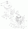 Rasenmäher für Großflächen 30194 - Toro Mid-Size ProLine Mower, Gear Drive, 13 hp, 36" Side Discharge Deck (SN: 220000001 - 220999999) (2002) Listas de piezas de repuesto y dibujos ENGINE AND FUEL SYSTEM ASSEMBLY