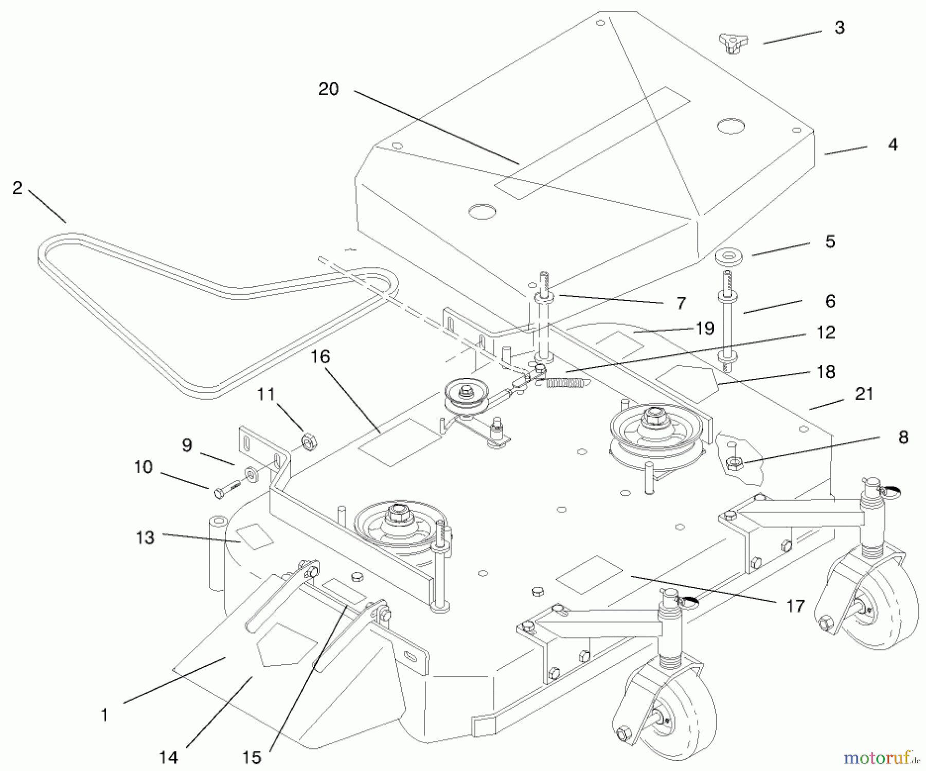  Rasenmäher für Großflächen 30194 - Toro Mid-Size ProLine Mower, Gear Drive, 13 hp, 36