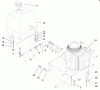 Rasenmäher für Großflächen 30194 - Toro Mid-Size ProLine Mower, Gear Drive, 13 hp, 36" Side Discharge Deck (SN: 990001 - 990200) (1999) Listas de piezas de repuesto y dibujos ENGINE & FUEL TANK
