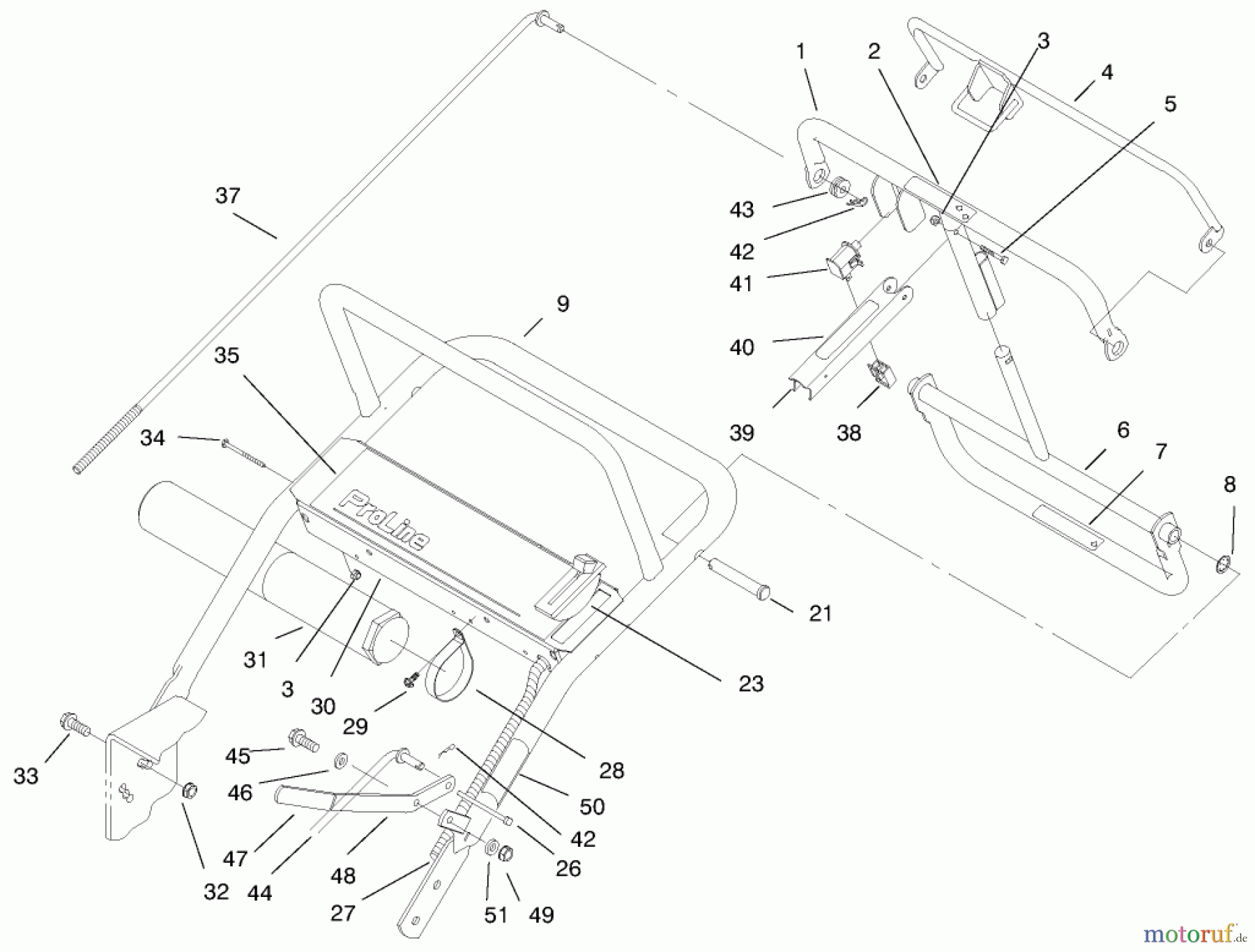  Rasenmäher für Großflächen 30194 - Toro Mid-Size ProLine Mower, Gear Drive, 13 hp, 36