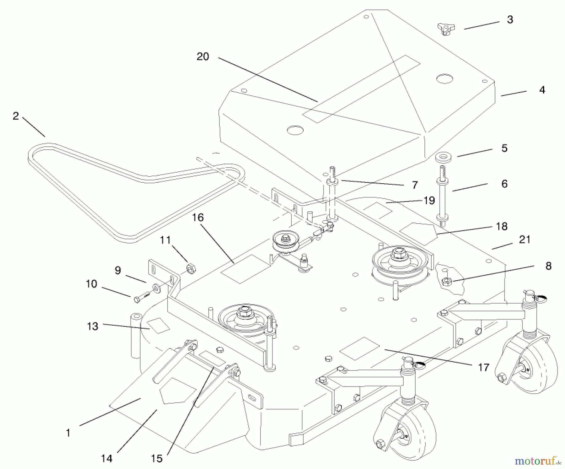  Rasenmäher für Großflächen 30194 - Toro Mid-Size ProLine Mower, Gear Drive, 13 hp, 36